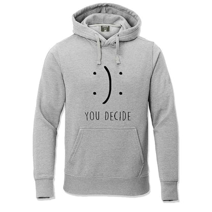 Smiley Men's Printed Hooded Sweatshirt