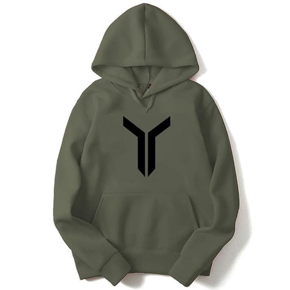 Hanger Printed Hooded Sweatshirt for Men