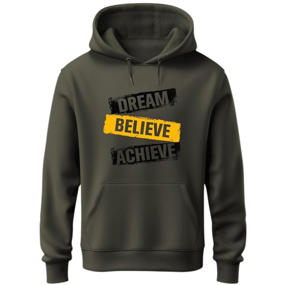 Dream Believe Men's Hooded Sweatshirt