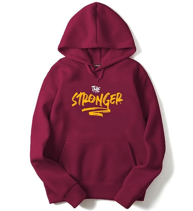 Stronger Men's Printed Hooded Sweatshirt