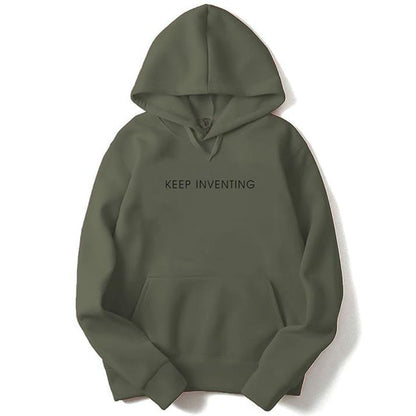 Keep Inventing Men's Printed Hooded Sweatshirt