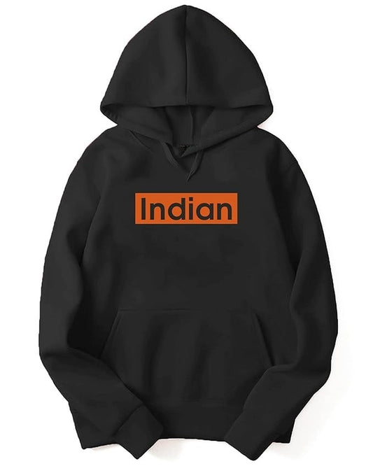 Indian Men's Printed Hooded Sweatshirt