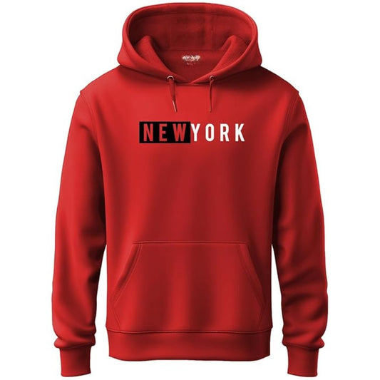 New York Men's Printed Hooded Sweatshirt