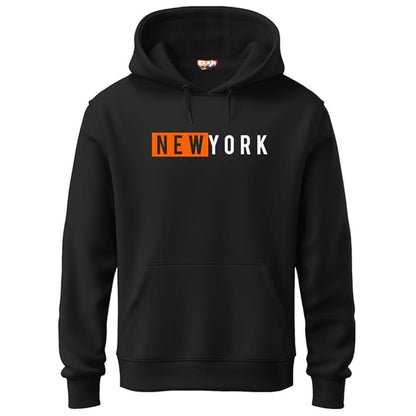 New York Men's Printed Hooded Sweatshirt