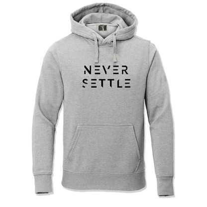 Never Settle Men's Printed Hooded Sweatshirt