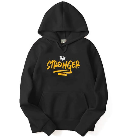 Stronger Men's Printed Hooded Sweatshirt