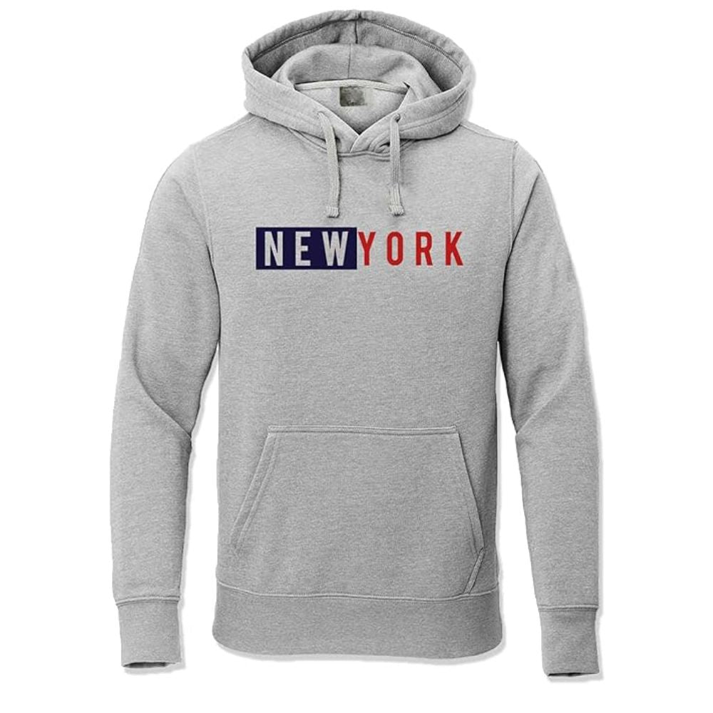 New York Men's Printed Hooded Sweatshirt